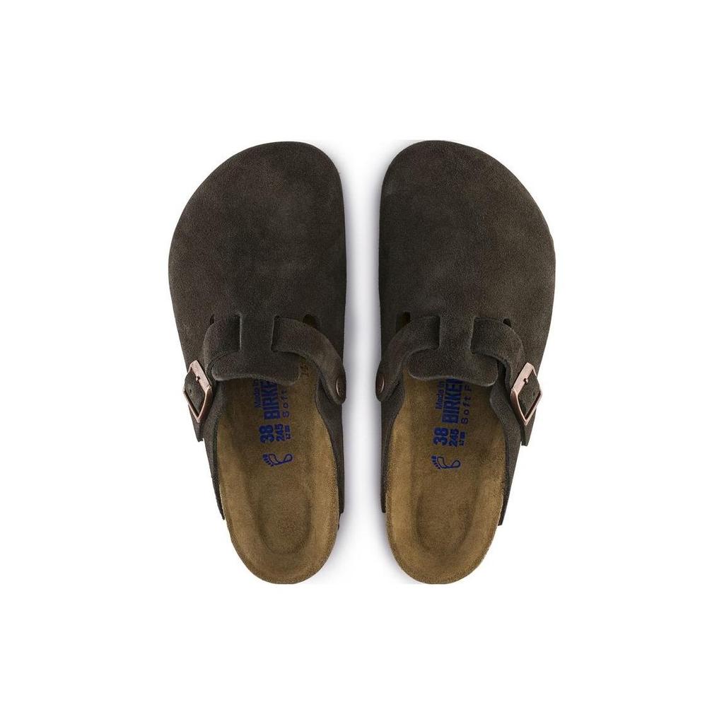 Birkenstock Boston Soft Footbed Regular 'Suede Mocha' Men's 0660461