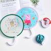 Children's Cartoon Mini Round Folding Fan - Portable and Compact Summer Fan for Kids and Adults