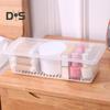 Large Capacity Food Storage Box Rectangular Portable Drainage Divider Fresh Keeping Fridge Box Household Supplies