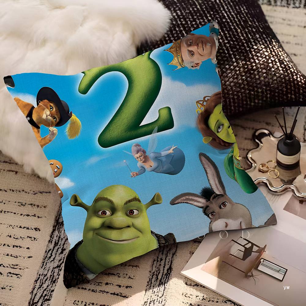 Kawaii Roztomilý Film S-Shrekes Polštář Dárky Domácí Kancelářské Vybavení Ložnice Pohovka Autopotah Polštářku Pouzdro 45x45cm