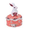 Enamel Jewelry Organizer Zinc Alloy Decorative Trinket Box  Earring Ring Storage