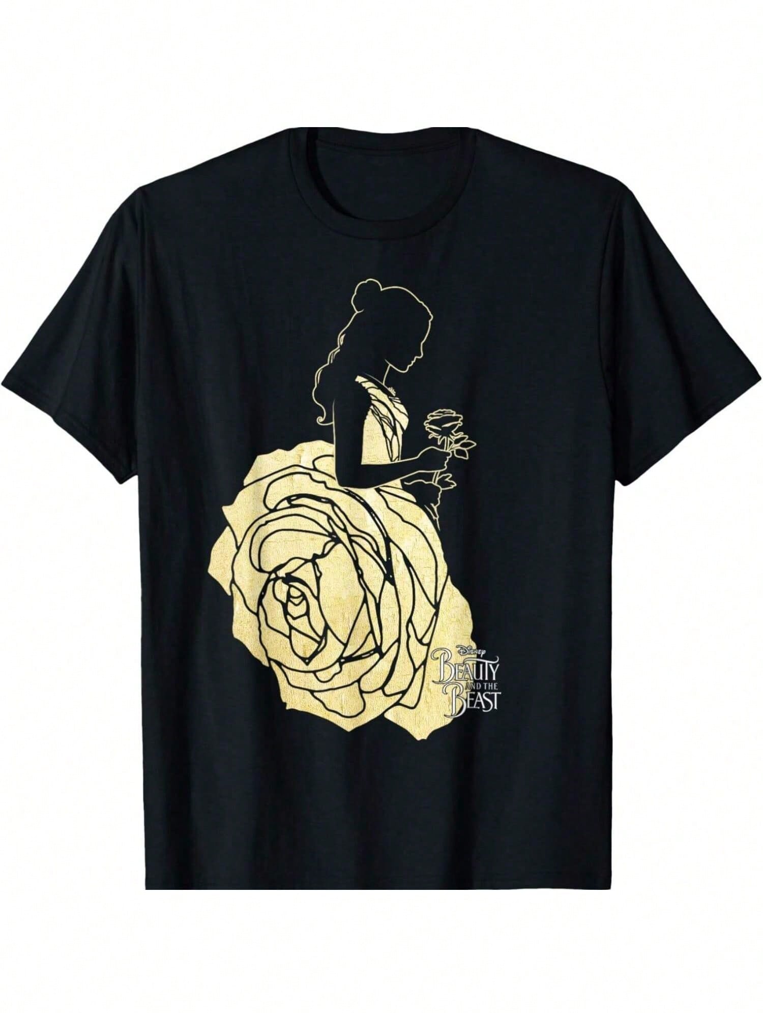 Beauty & The Beast Belle Golden Dress Graphic T-Shirt T-Shirt S разноцветный