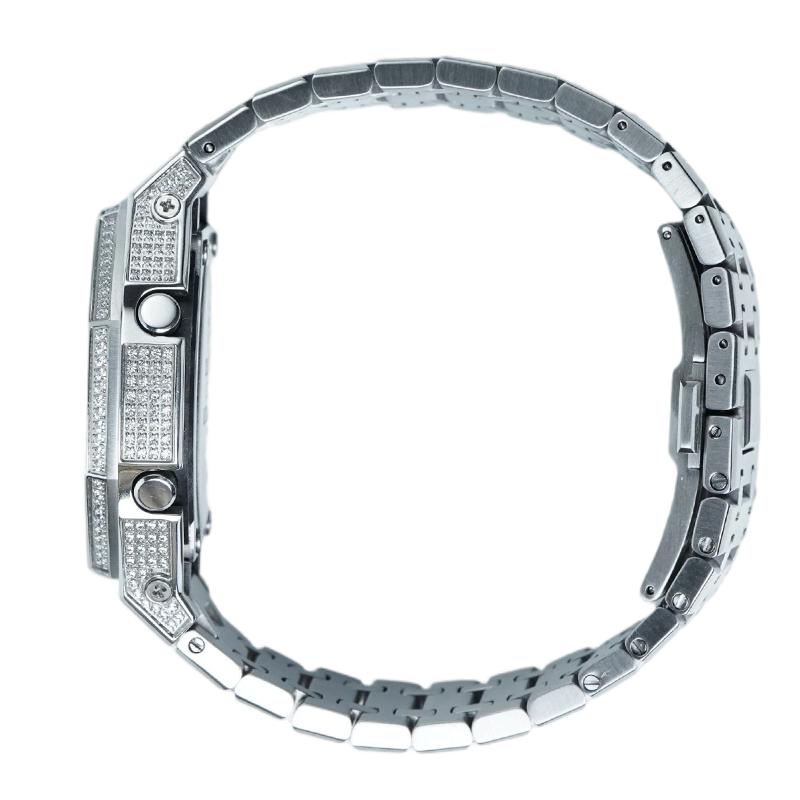 CASIO Customized watch modified series waterproof luminous Quartz steel strap same style for men and women pink dial FenXing FenXingKongXingZuanGang