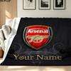 1PC Arsenal F Custom Name Patterned Flannel Blanket Suitable For All Seasons for Home Decor Warmth and Comfort Gifts Holiday Present