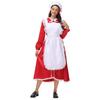 New Halloween Christmas Maid Red Dress Manor Maid Role Costume Fashion