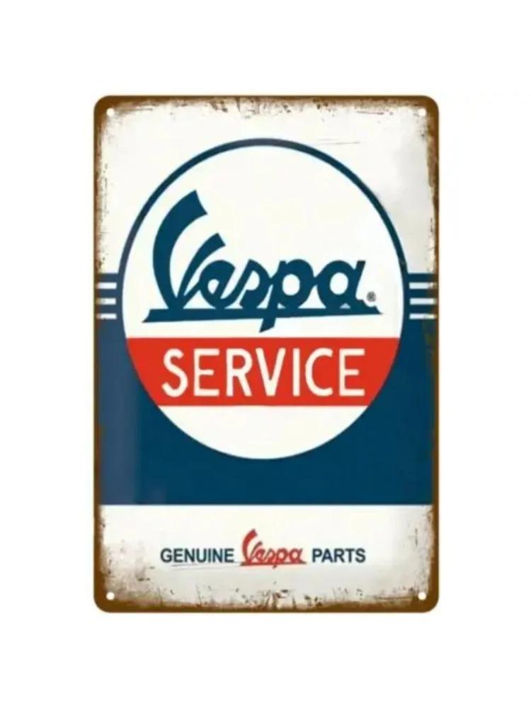 

1PC Vespa Vintage Logo Metal Wall Sculpture|Retro Aluminum,Halloween&Christmas Gift,Man Cave Decor 20x30cm（7.8x11.8inch）