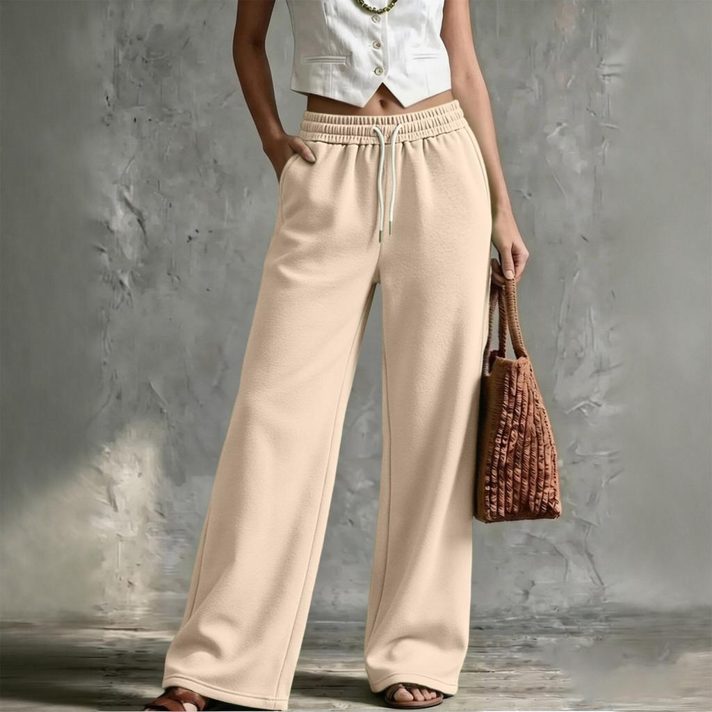 Women's Loose Fit Casual Straight Leg Sweatpants with Elastic Waist, Color