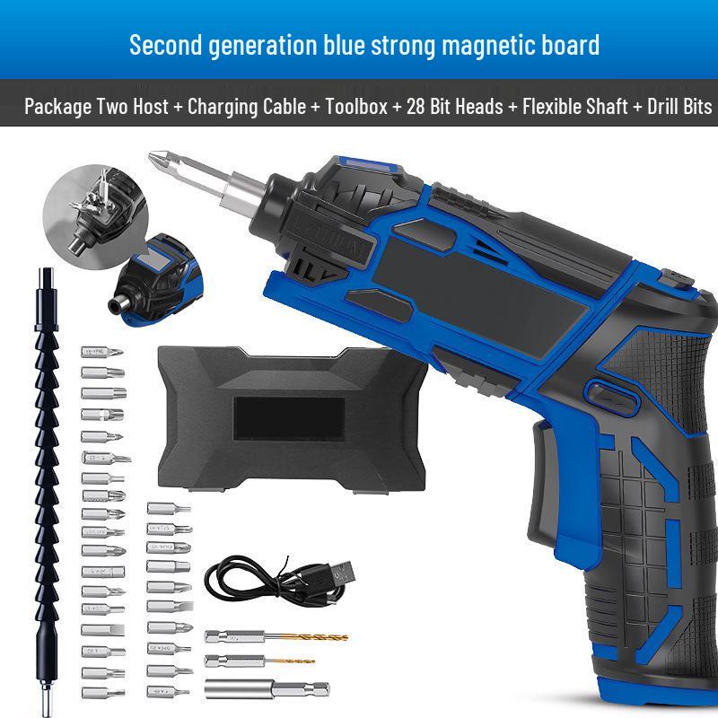 Lei Ming Rechargeable Electric Screwdriver and Small Hand Drill Tool Set
