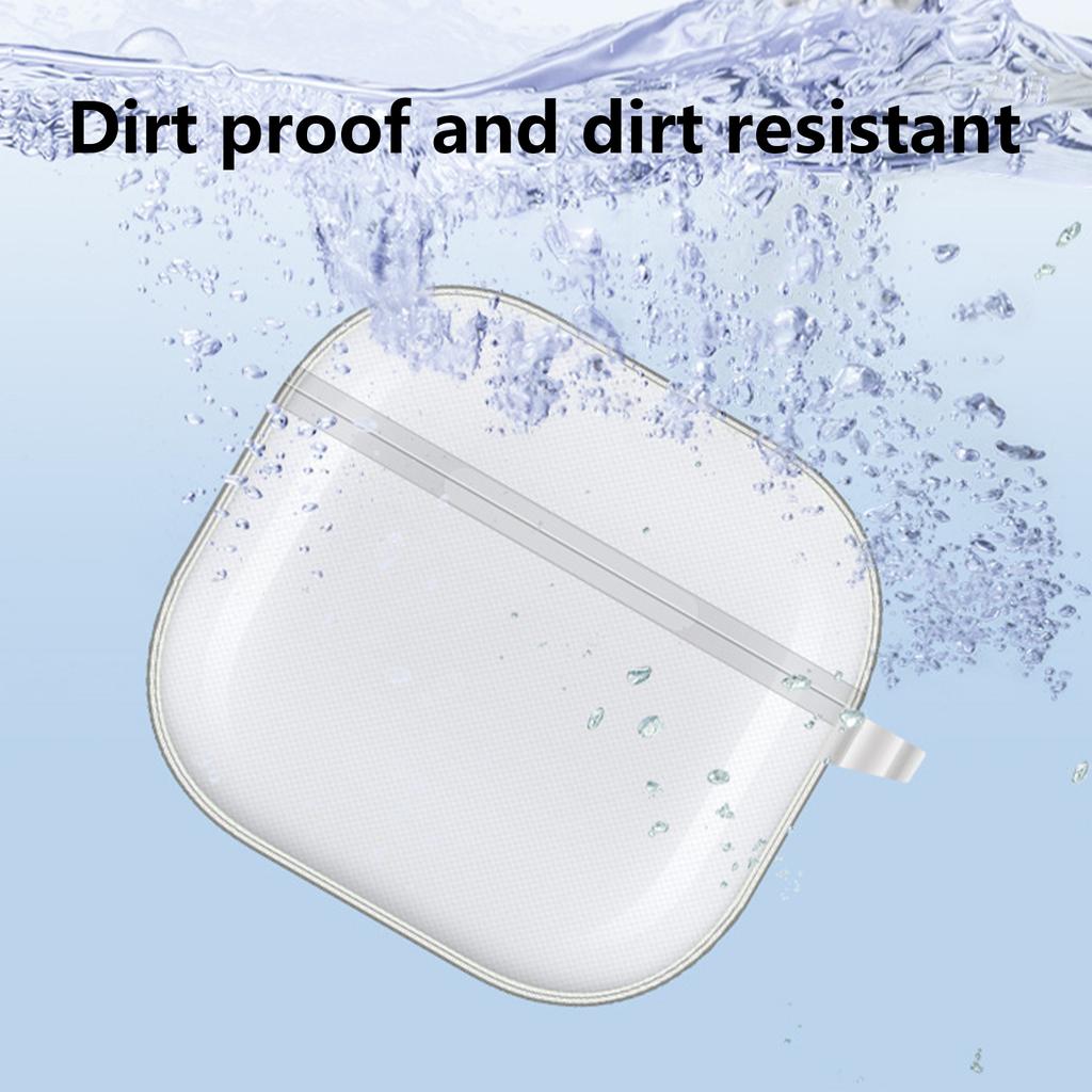 4 Shockproof Headphone Sleeve Scratch Resistant Housing Antidust Washable Clear Soft Cover Protective Case