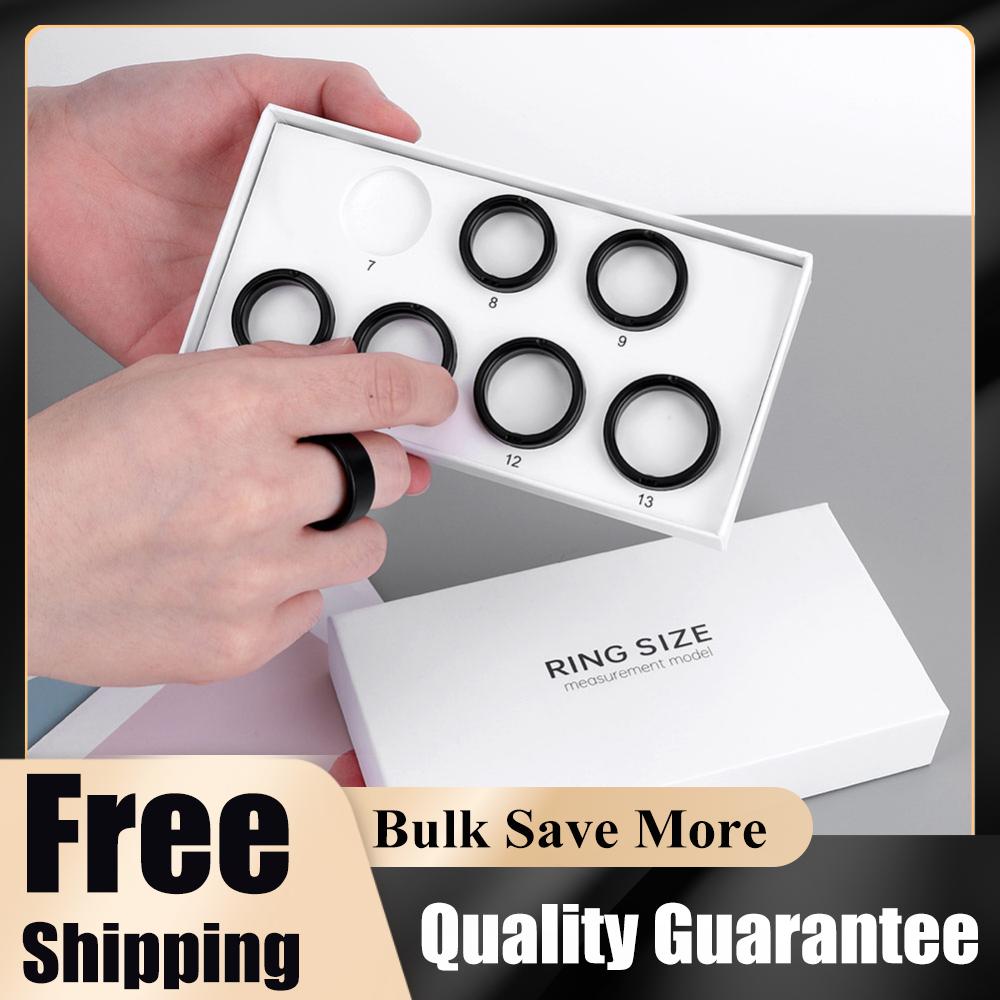 Smart Ring Sizing Kit Ring Measurement Tool Size Before You Buy The Smart Ring Includes 7 Sample Ring Sizes 7 To 13 nero