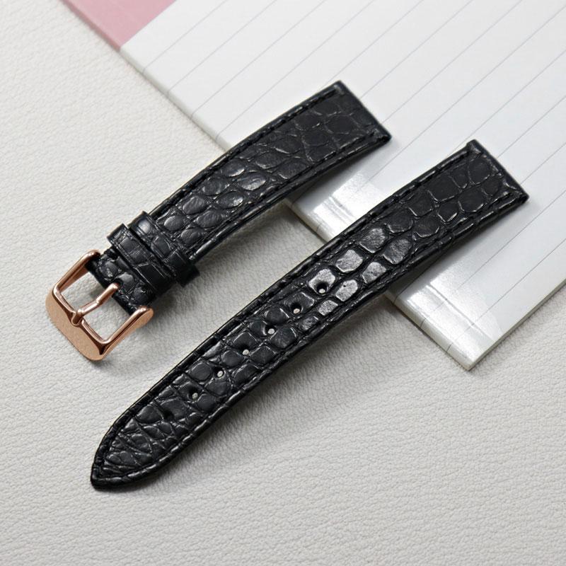 13 14 16mm 18mm 19mm 20mm Thin Soft crocodile leather strap For Longines L4 L2 VC MIDO Cartier Pin buckle brown blue WatchBand