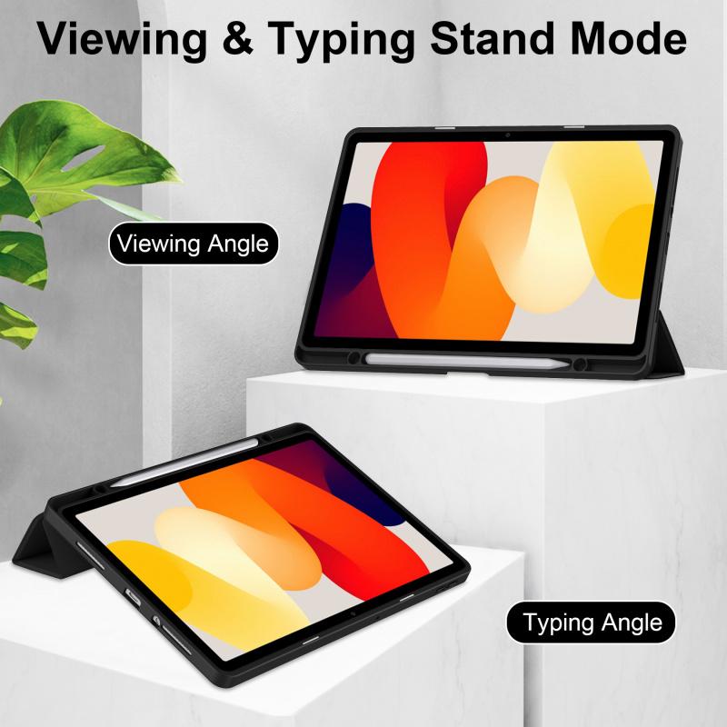 Tablet Case For Xiaomi Redmi Pad 2 Case 11inch Tri-Fold Acrylic Pen Slot