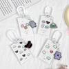 New Hard Card Sleeve with Lovely Dog Pattern Slide Cover Anti-Lost ID Holder for Student Photo Card Protector