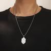 LIKGREAT Crown Lion Necklace Stainless Steel Royal King Jewelry Gift for Men Him Gothic Hip Hop Protective Talisman Wholesale