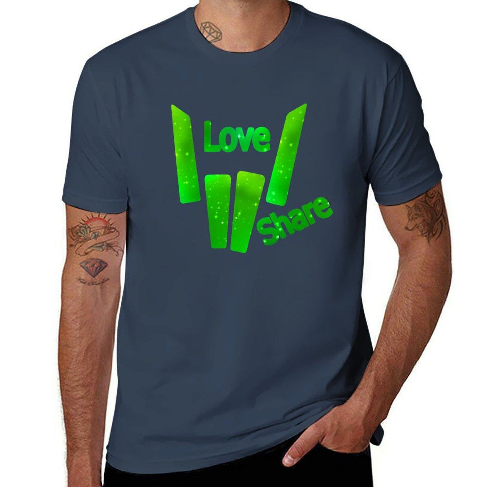 Share Love Green Galaxy Tshirt Construction Work Tee Shirt S