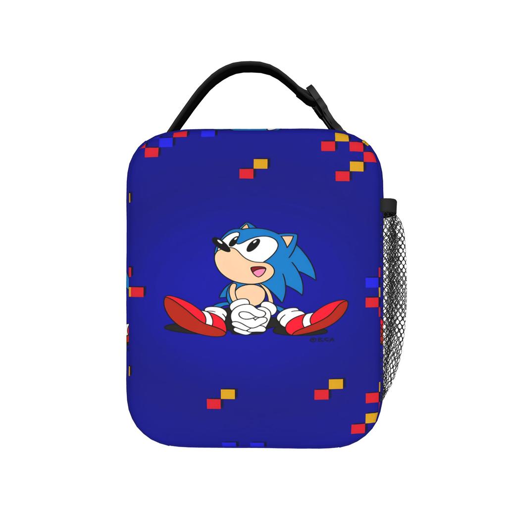 Sonices Cartoon Game Lunch Bag  Office Lunch Box For Child Fun Print Thermal Lunch Bags Waterproof Portable Cooler Bag