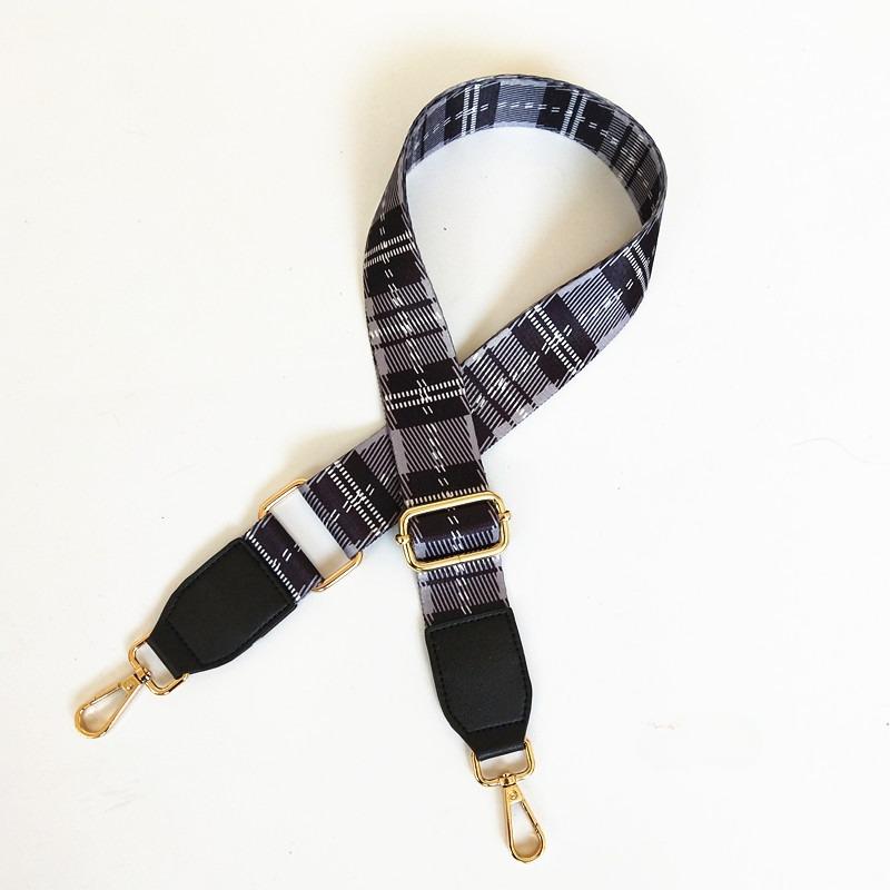 New Plaid Bag Strap Accessories Adjustable Single Shoulder Oblique Span Women's Bag Strap Extended Wide Bag Strap Accessories