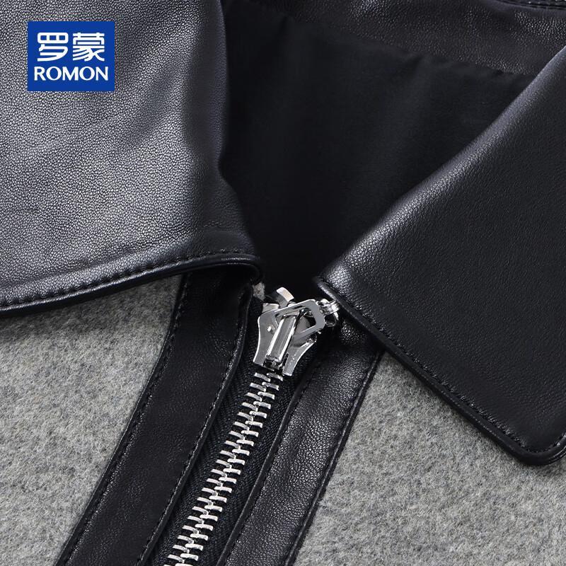 ROMON Men's Luxury Wool & Cashmere Short Overcoat