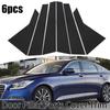 6PCS Gloss Black Pillar Posts Door Trim  For HYUNDAI GENESIS G80 Sedan 2015-2022