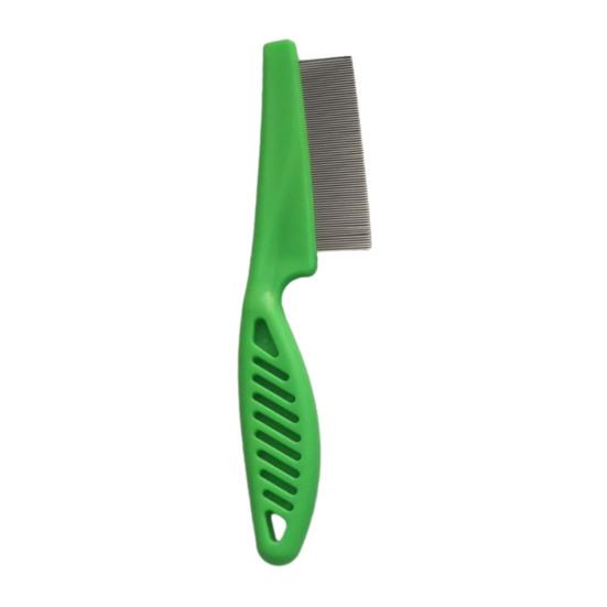 Pet Grooming Comb Stainless Steel Fine-Tooth Pet Hair Comb Multifunctional Flea Comb Debris And Tear Stain Removal Tool for Dogs Cats