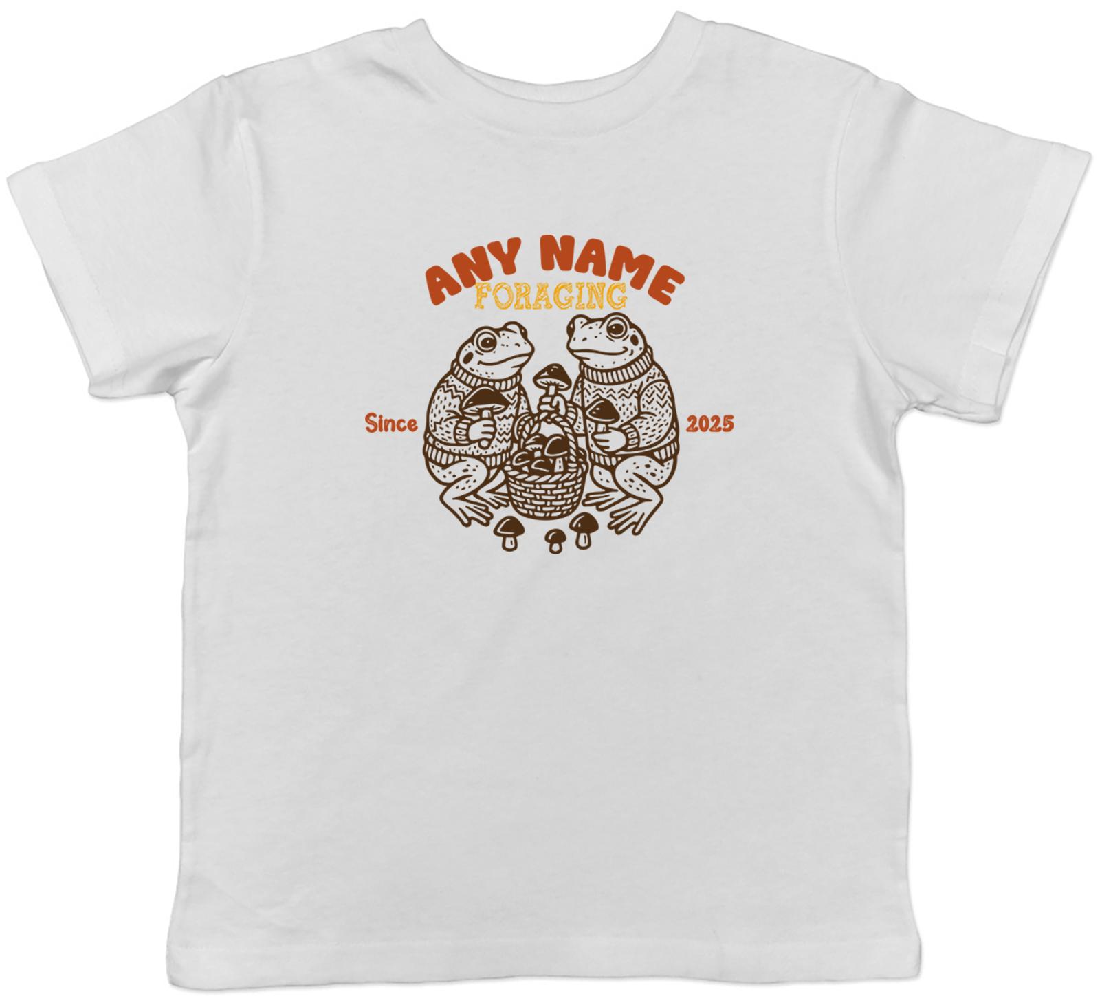 Personalised Any Name Foraging Since Funny Frogs Kids T-Shirt Boys Girls Gift 120