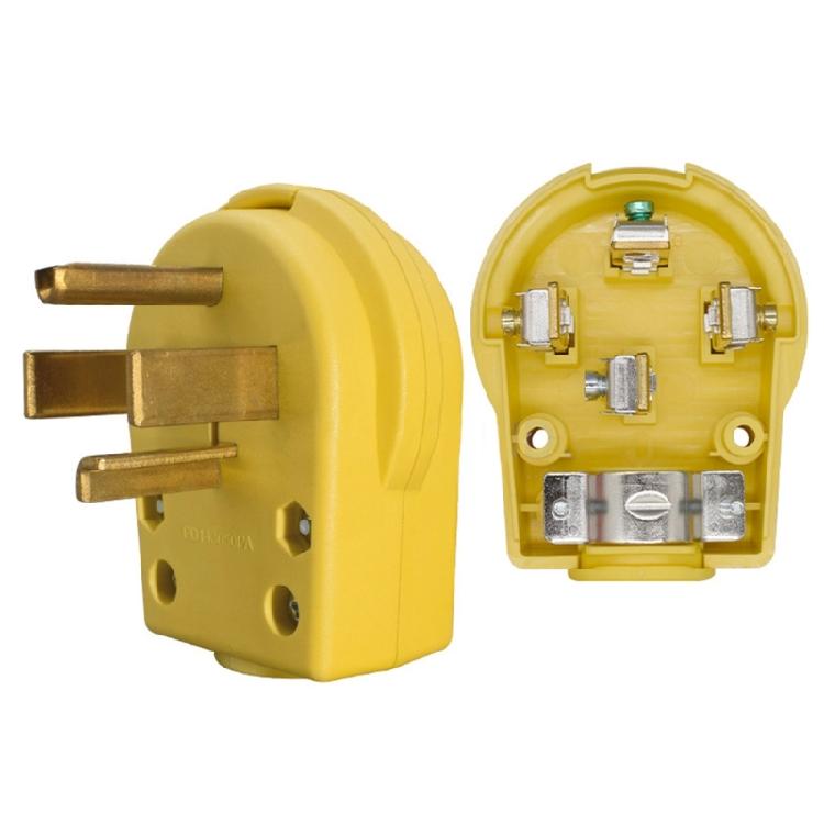 Durability NEMA 14 30P Plug 30Amp 250V 4 Poles Corrosion Resistant PD1430PA For Dryers