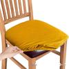 Silver Fox Velvet Elastic Chair Cushion Cover – Skin-Friendly Snap-Buckle Design for Restaurants and Clubhouses