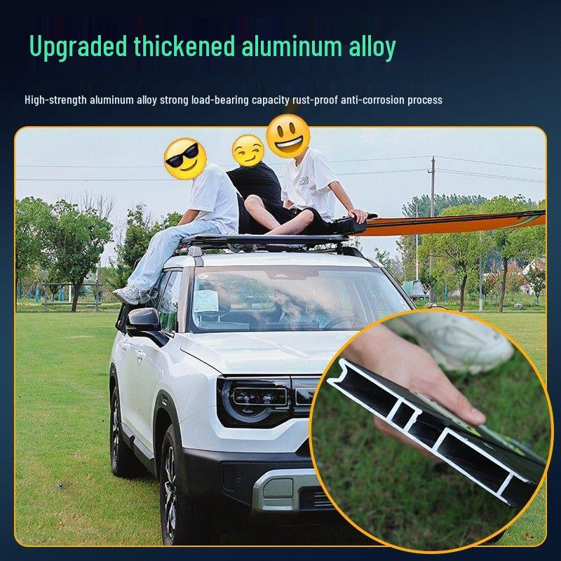 Equation Leopard Roof Rack Frame Extension with Folding Ladder for Off-road Modification