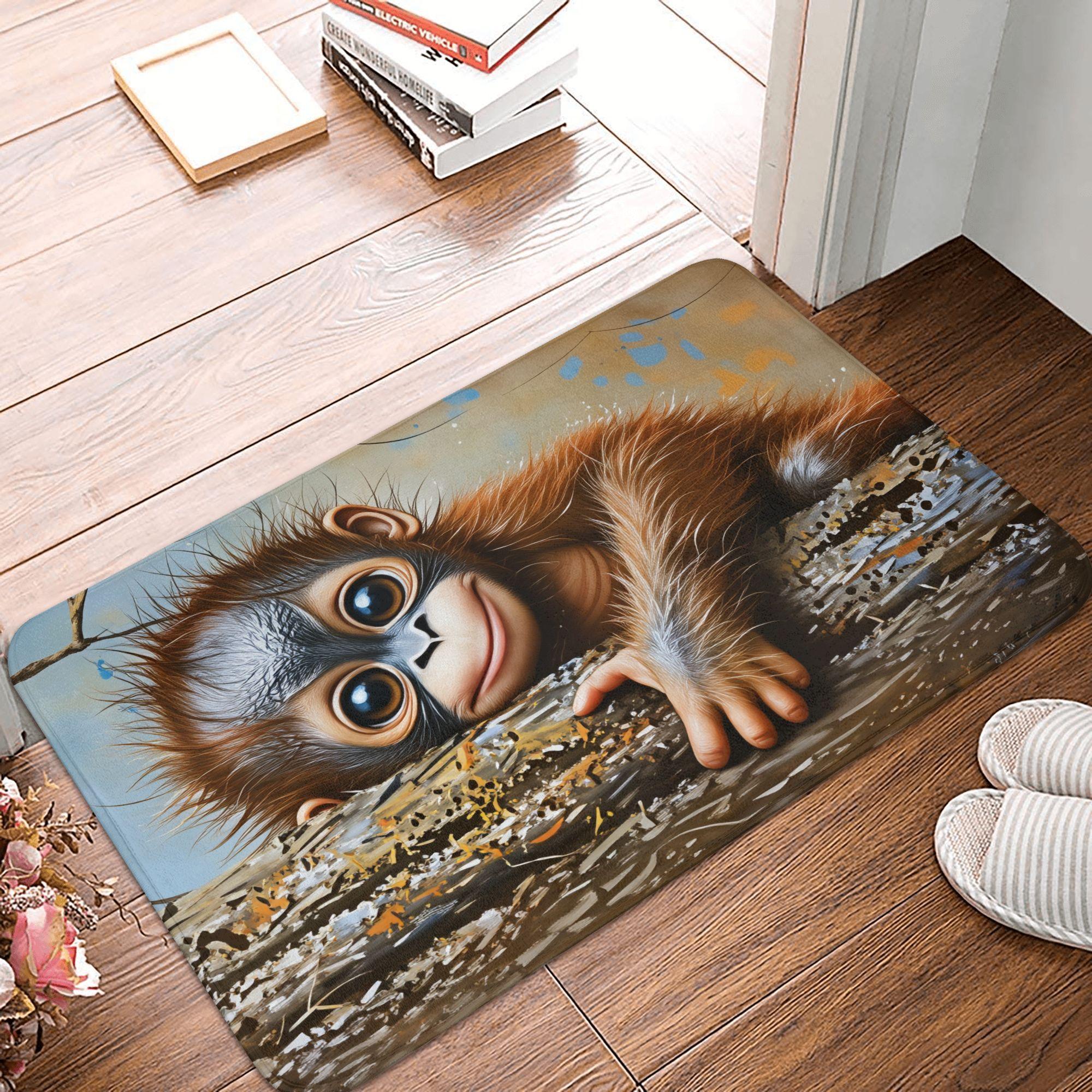 

Cute Owl Day Of The Dead Deco Doormat Mat Anti-Slip Bathroom Kitchen Garden Rug Carpet 40*60cm 40cmx60cm