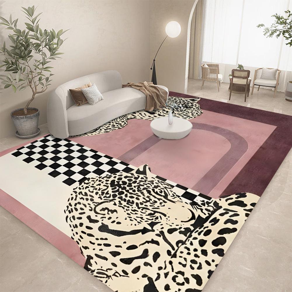 Tapis Tigre Tibétain Tapis de Zone Tapis Tigre Africain Pendaison de Crémaillère pour Buanderie Couloir Salle de Bain Cuisine Tapis de Sol Ménage Décoration Intérieure