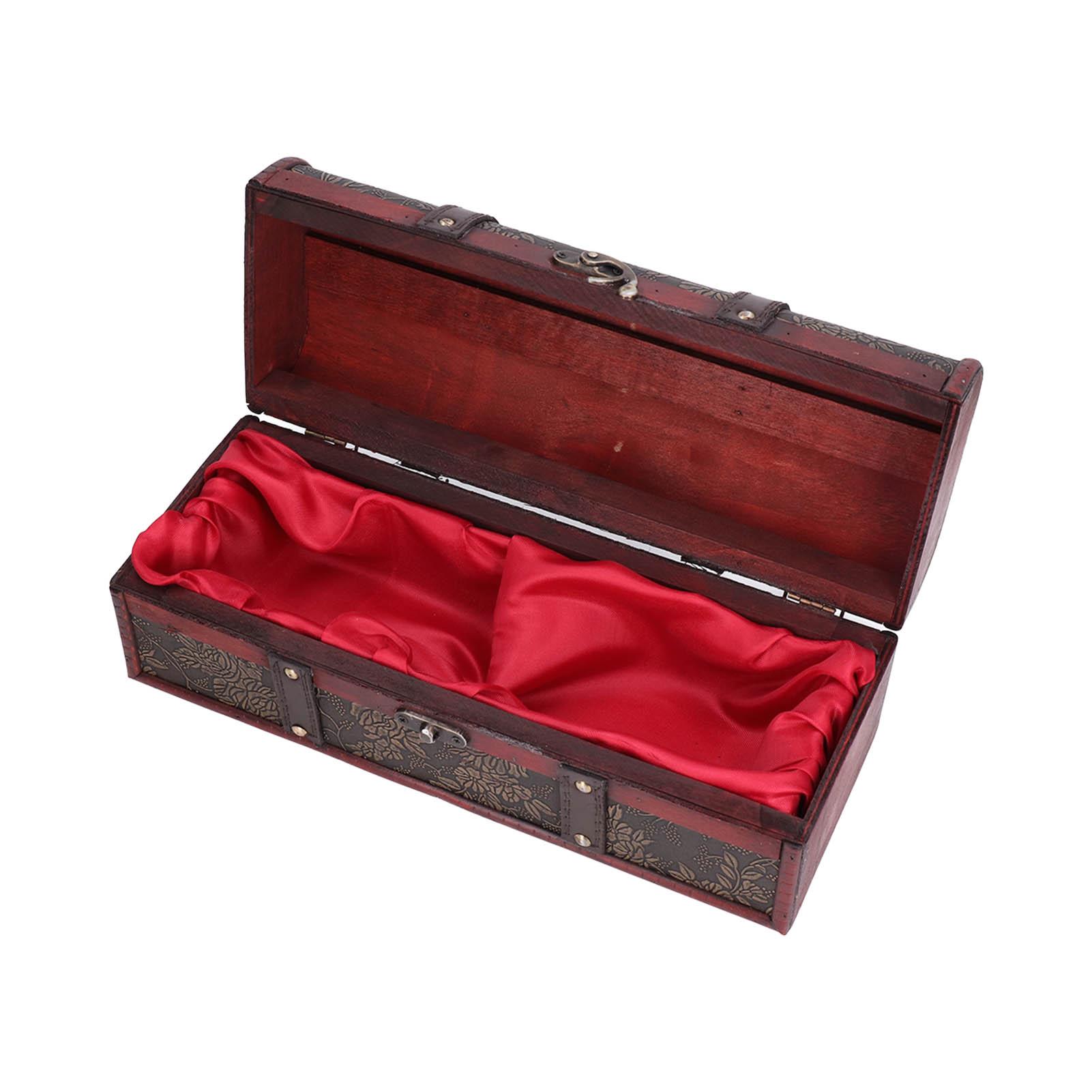 

Деревянная коробка для вина в европейском ретро-стиле с печатным рисунком, коробка для алкогольной бутылки для хранения вина, подарочная упаковка