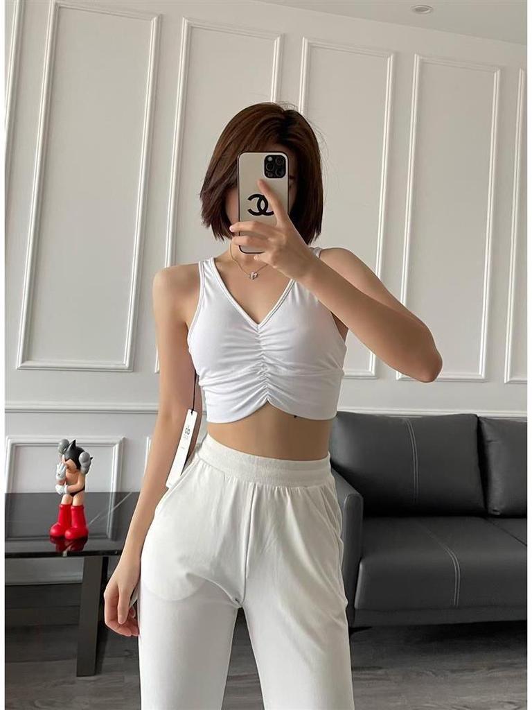 North America Alo Yoga High-Waisted Sweat-Absorbent Sports Bra Top