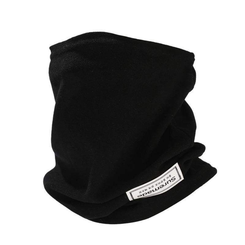 Autumn and Winter Multi-functional Ear Mask Thickened Single-layer Scarf Men's and Women's Solid Color Pullover Loose Neck Cover