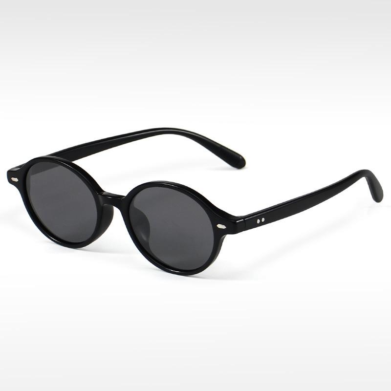 

Oval Vintage Frame Sunglasses Retro Fashion Personality Street Snap Shades StyleA