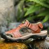 Summer Beach Sandals Leather Outdoor Casual Sandals Tire Sole Non-slip Outer Wear Large Size