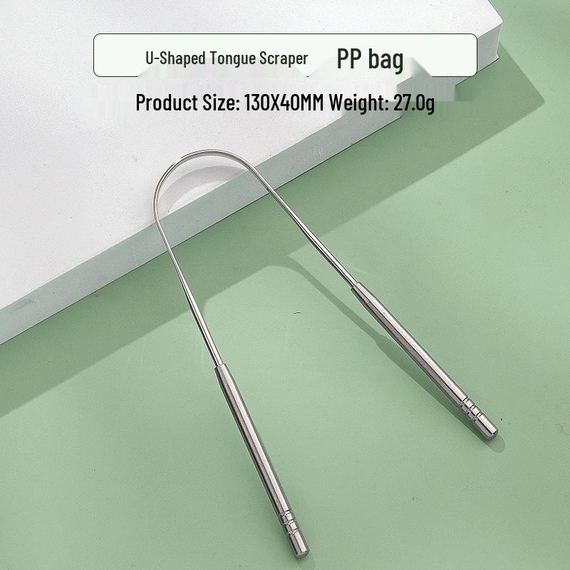 Stainless Steel Tongue Scraper & Coating Cleaner for Fresh Breath