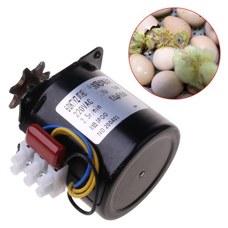 Motor AC 220V 2.5rpm Motor Sincron pentru Incubator de Ouă Pui Rațe Incubație Ouă