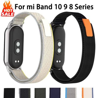 Trail Loop Armbänder für Xiaomi Mi Band 10 9 8 Sport Nylon Ersatz Correas Armband Xiaomi Smart Band 10 9 8 Zubehör