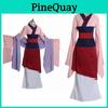 Luxurious Anime Mulan Traditional Kimono Dress Party Cosplay Costume For Women