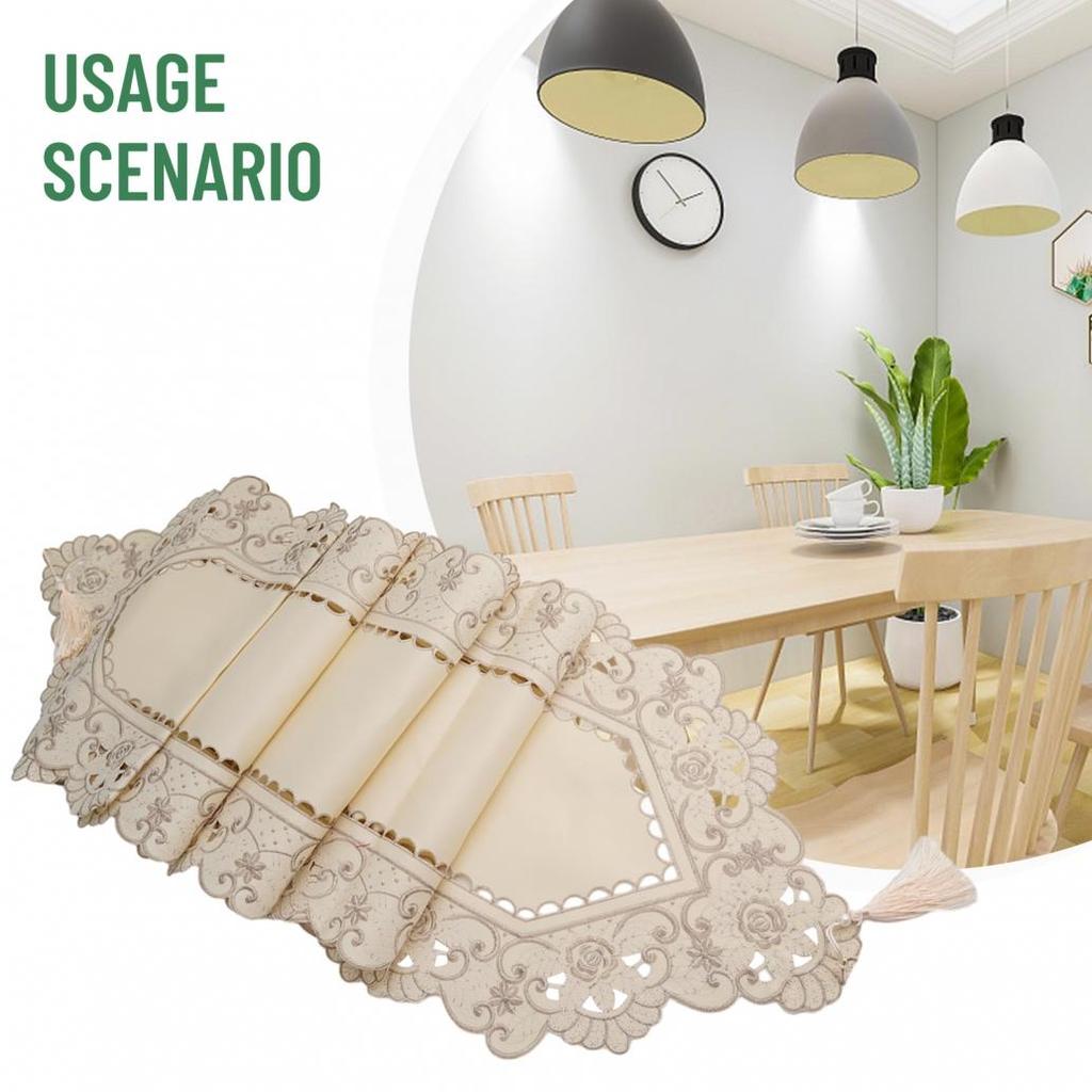 Tablecloth Table Runner Waterproof Desk Cover Home Kitchen Dining Banquet