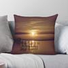 Golden Sunset Pillowcase Polyester Linen Velvet Printed Zip Decorative Throw Pillow Case Sofa Cushion Case