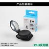 360° Rotating Bicycle Rearview Mirror with Wrist Strap & Adjustable Arm for Ultimate Safety