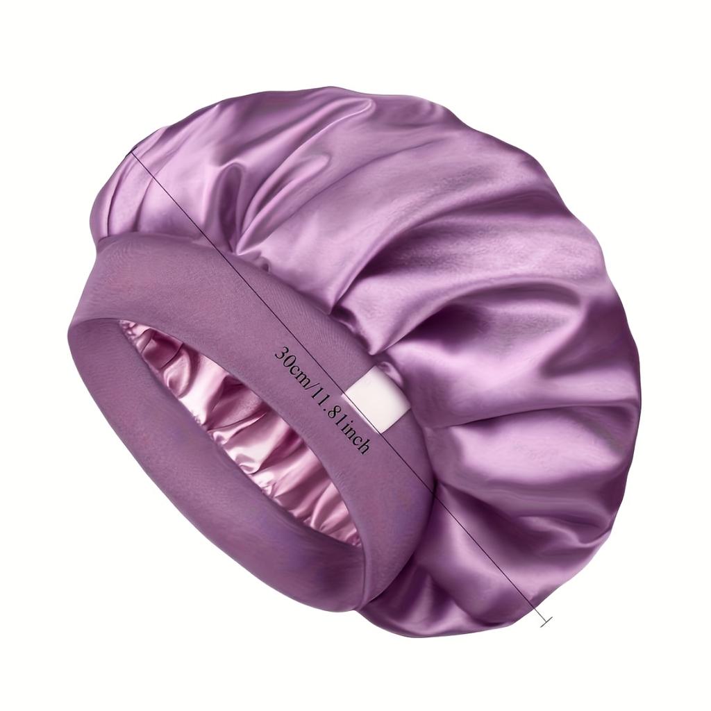 1-Pack Unisex Sleep & Shower Hair Cap, High-Quality Hair Protection Wrap