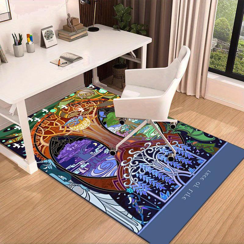 Tree Of Life Sword Symbol Carpet, Chair Rug,Rug for Office Bedroom Living Rooms, Doormat Decor Fan Gift Christmas Gift