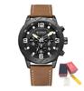 RUIMAS Relogio Masculino Fashion Men Quartz Watch Leather Sport Military Wristwatch Waterproof Clock with Auto Date 595