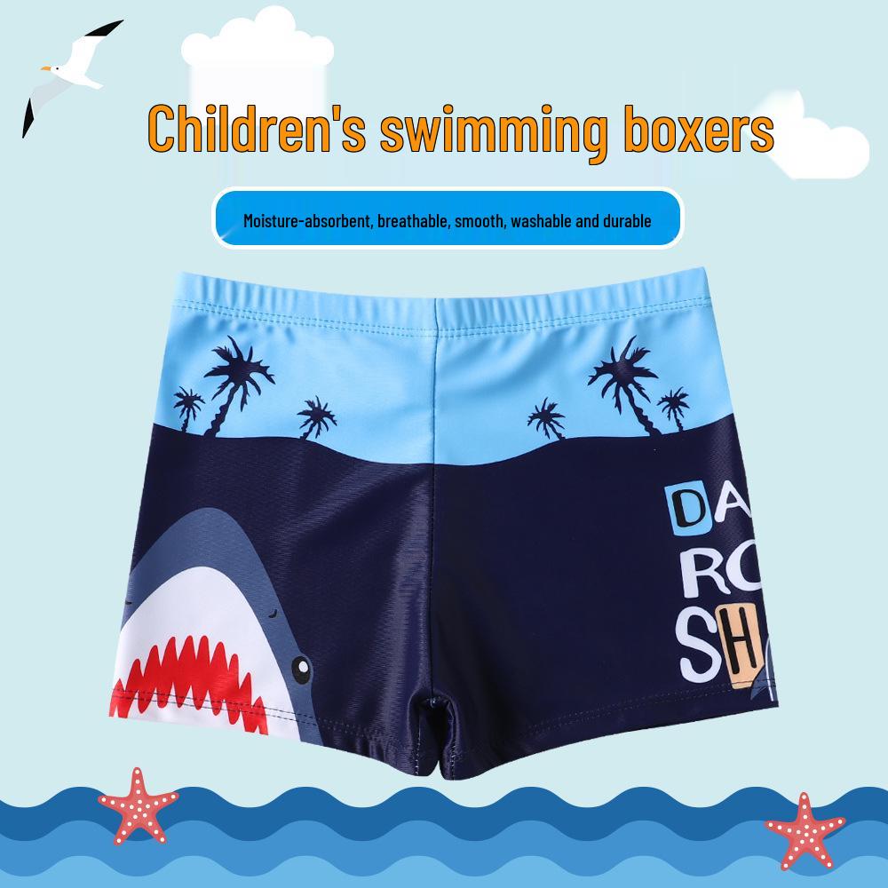 Baby Jungen Badehose mit Cartoon-Print und Schnürung