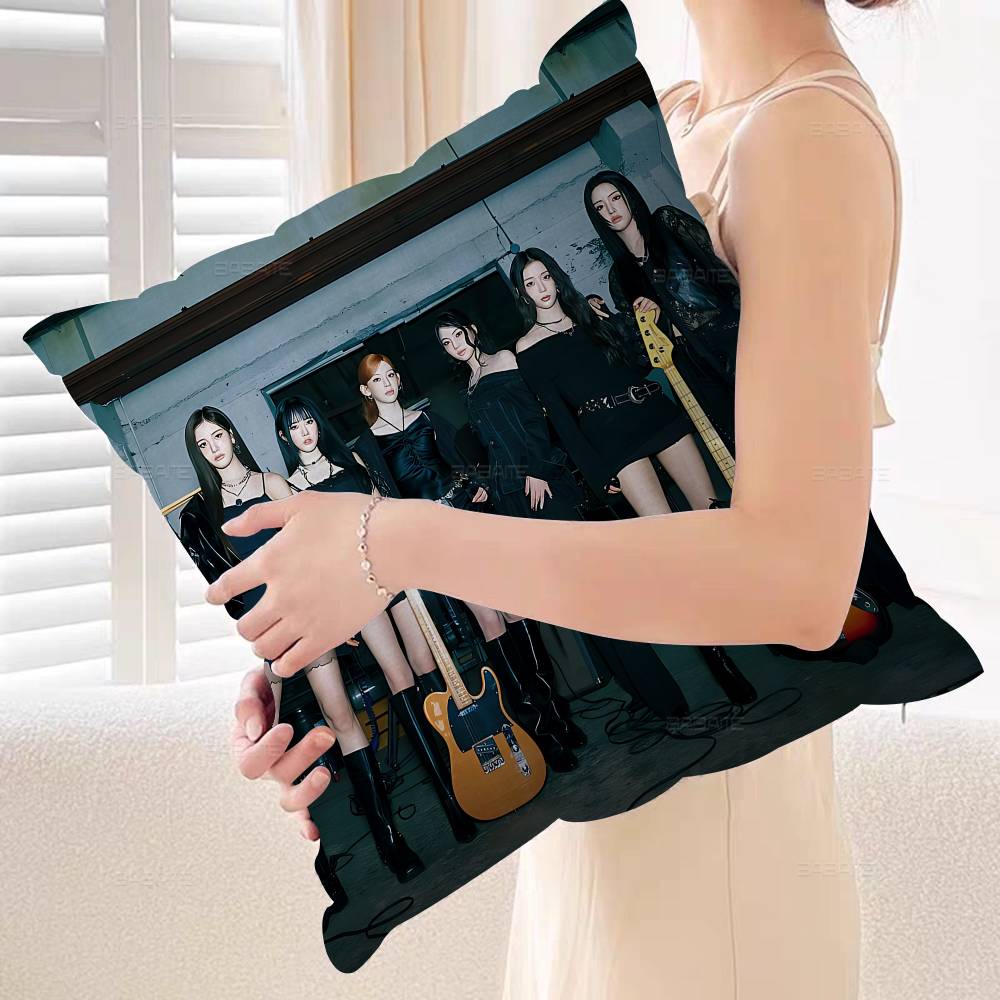 Kpop Group Sstayc Pillow Gift Home Office Decoration Bedroom Sofa Car Cushion Cover Case 45x45