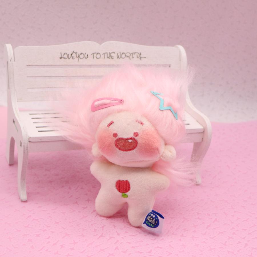 Super Cute Tooth Missing Crazy Baby Super Cute Dopamine Plush Doll Girlfriend Bag Pendant Keychain
