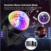 1PC Small Magic Ball Car Bracket Remote Control Atmosphere Light Crystal KTV Stage Rotating Shaking Head Light Colorful Lights