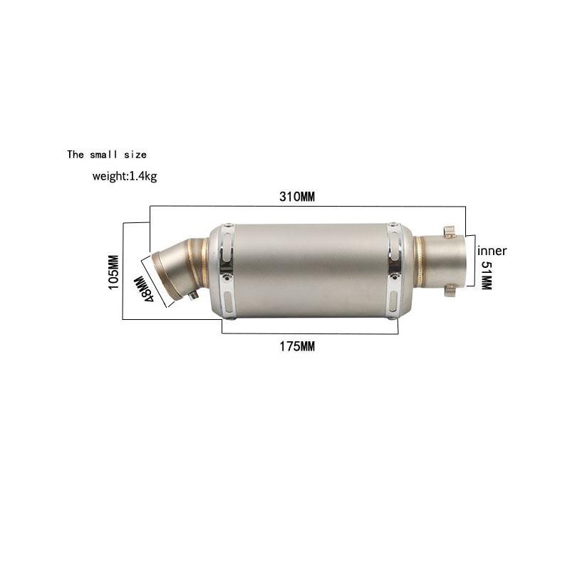 Motorcycle Exhaust Tailpipe for Ninja Z250 BJ300 R3 R25K6789